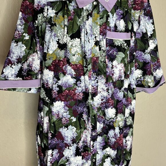 Vintage 80s Models Coat House Dress Pearl Snap Buttons Women’s Size 8 USA MADE - Picture 3 of 12